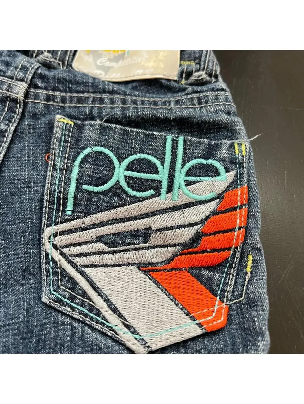 Pelle Pelle Embroidered Blue Denim Jeans - 2T